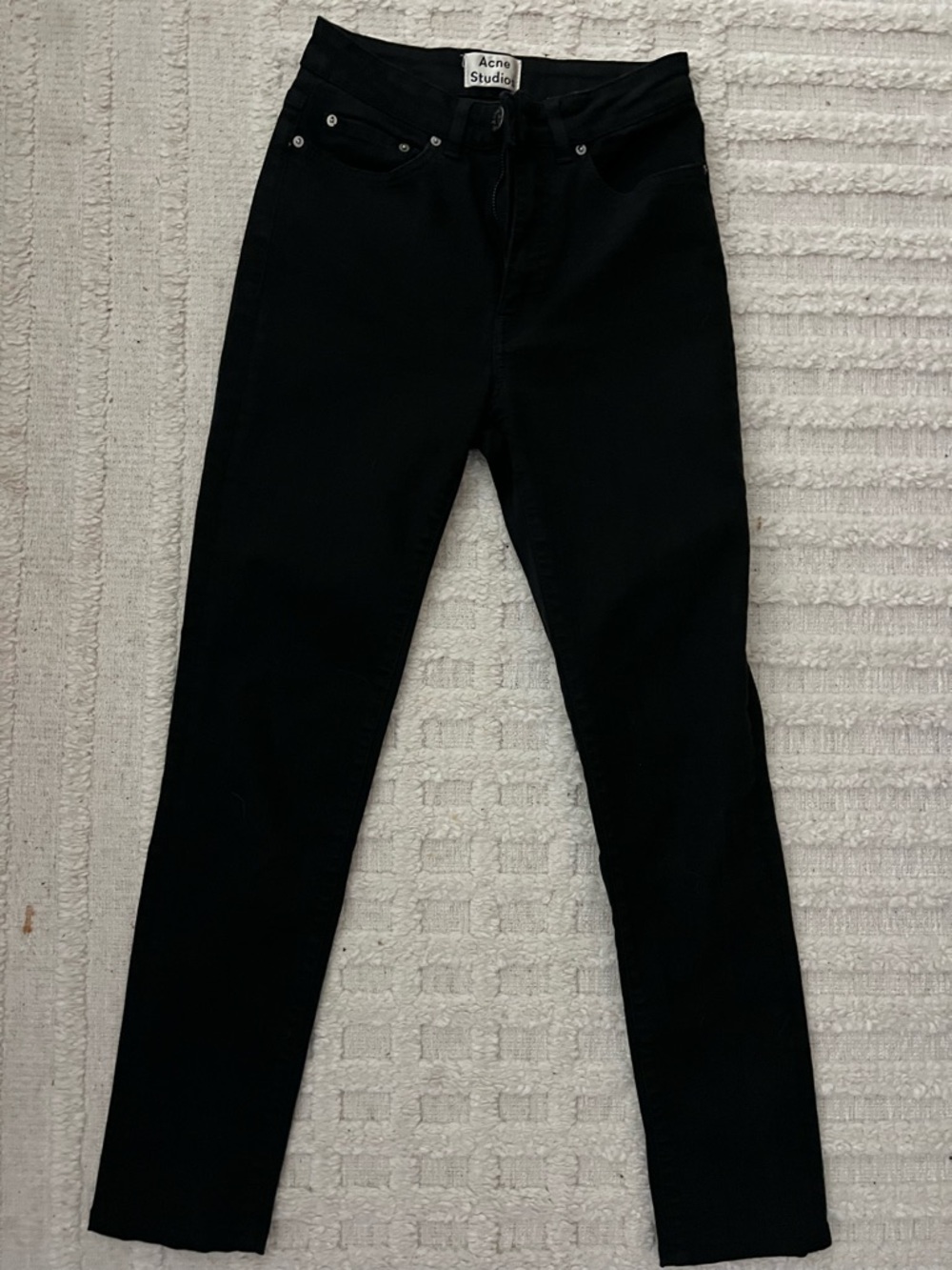 Acne Studios Women’s Pin Black Slim Jeans - Picture 2 of 8